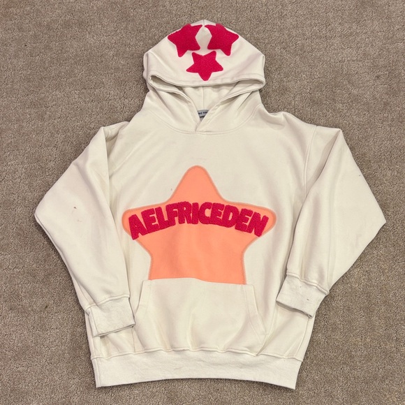 Aelfriceden Hoodie with pink Star Design- size xs - Picture 1 of 5